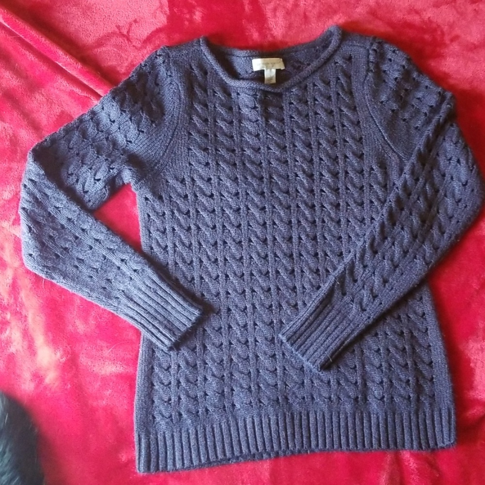 Multi-Colored Crochet Sweater - image 1